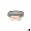 Герметичная коробочка для завтрака MasterChef Серый Прозрачный Круглая 640 ml (6 штук)