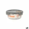 Герметичная коробочка для завтрака MasterChef Серый Прозрачный Круглая 970 ml (6 штук)