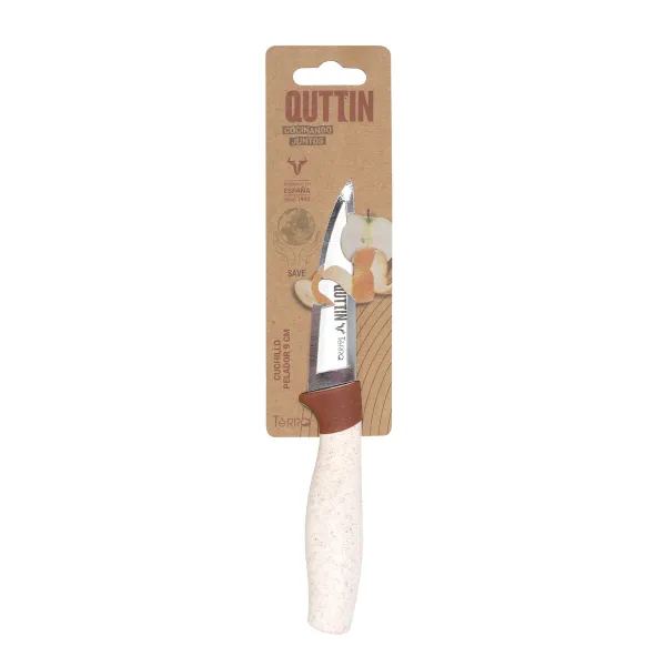 Нож для чистки Quttin Terra Коричневый Серебристый Нержавеющая сталь 9 cm (48 штук)