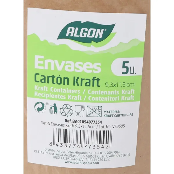 Maisto konservavimo konteineris Algon (5 Dalys) (24 vnt.)