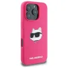 Karl Lagerfeld Silicone Choupette Head Print MagSafe - Case iPhone 16 Pro (fuchsia)