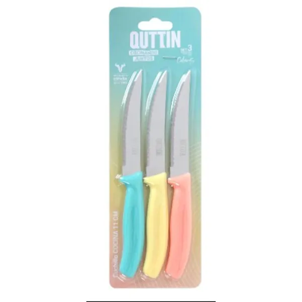 Virtuvės peilis Quttin Basic 11 cm 3 Dalys (18 vnt.)