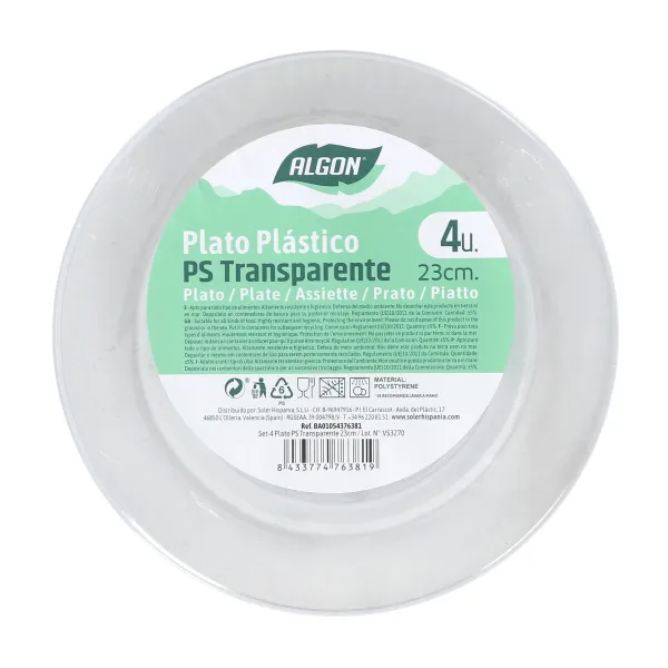 Lautassetti Algon 23 cm 4 Kappaletta (24 osaa)