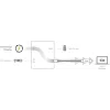 Kanex USB-C VGA Adapter with Power Delivery - USB 1,5 A, USB-C Power Delivery 60 W + VGA Full HD (Anodized Aluminum)