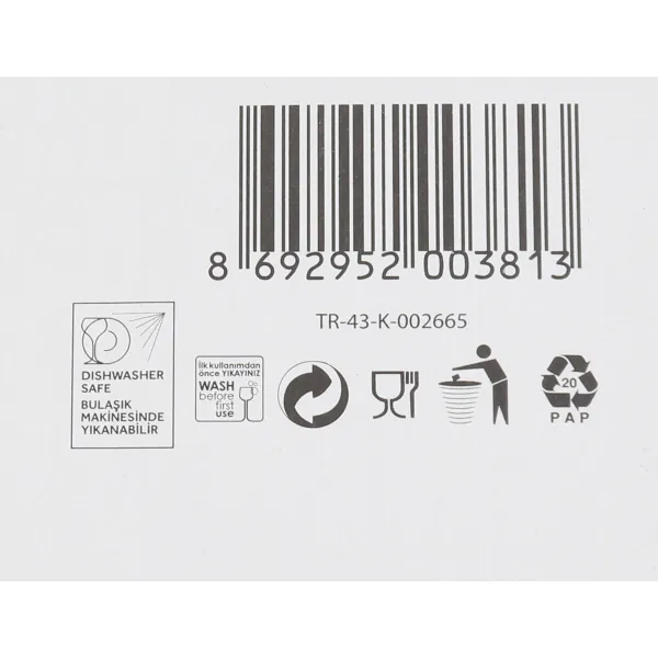 Set of glasses LAV Diamond 310 ml 385 ml 215 ml 18 Pieces (2 Units)