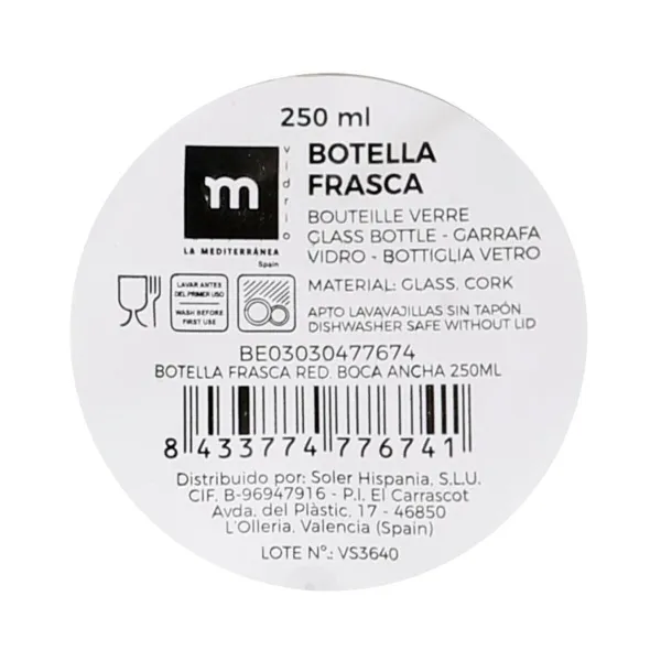 Стеклянная бутылка La Mediterránea 250 ml 0,25 L (36 штук)