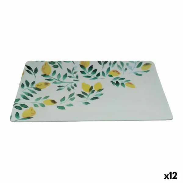 Užkandžių dėklas La Mediterránea Citrinos 25 x 15 x 2 cm (12 vnt.)