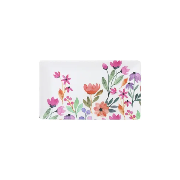 Užkandžių dėklas La Mediterránea Gėlės 25 x 15 x 2 cm (12 vnt.)