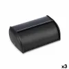 Breadbasket Quttin Black Metal 43,5 x 27,5 x 18,5 cm (3 Units)