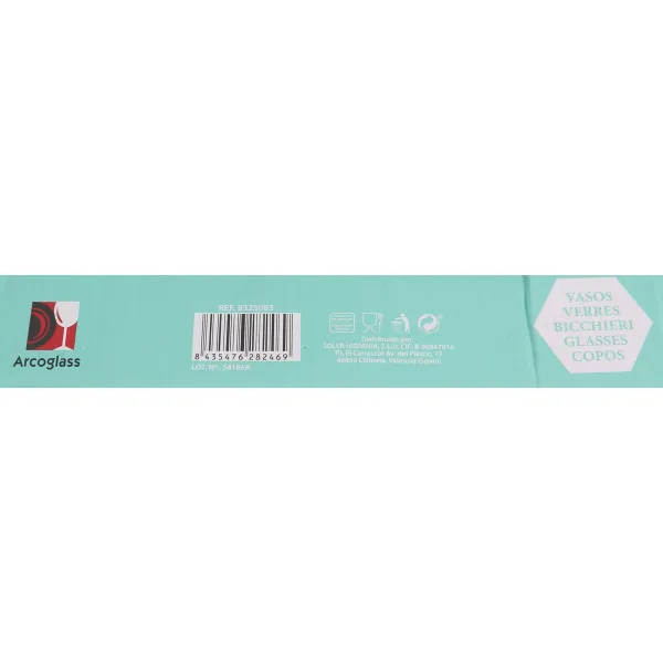 Set of glasses La Mediterránea Siroco rings 6 Pieces (12 Units)