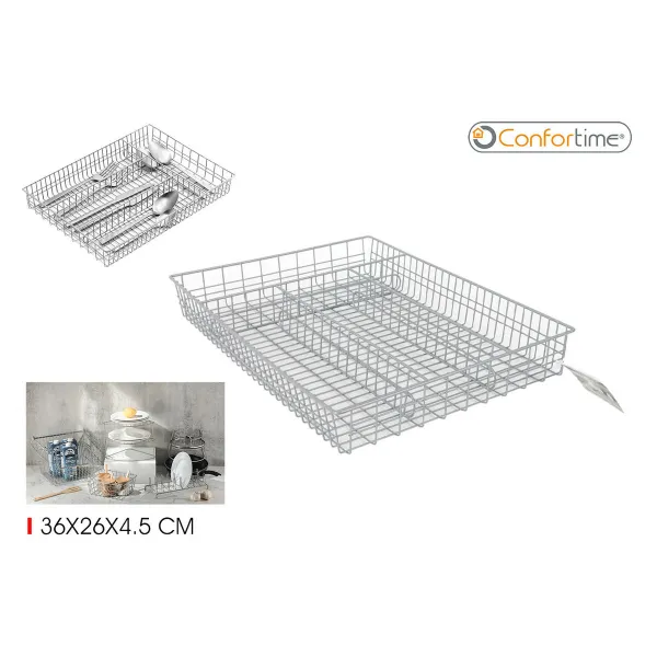 Virtuves Piederumu Organizators Confortime 36 x 26 x 4,5 cm (10 gb.)