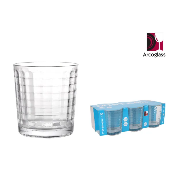 Stiklinių rinkinys La Mediterránea Mistral cubic 6 Dalys (12 vnt.)