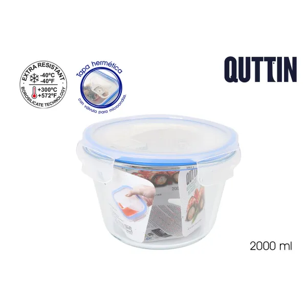 Pusdienu kastīte Quttin Apaļa 2 L (6 gb.)