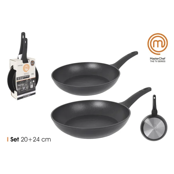 Paistinpannusetti MasterChef 24 cm 20 cm (4 osaa)