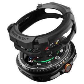 Spigen Rugged Armor - Case for Samsung Galaxy Watch 8 Classic 46 mm (Matte Black)