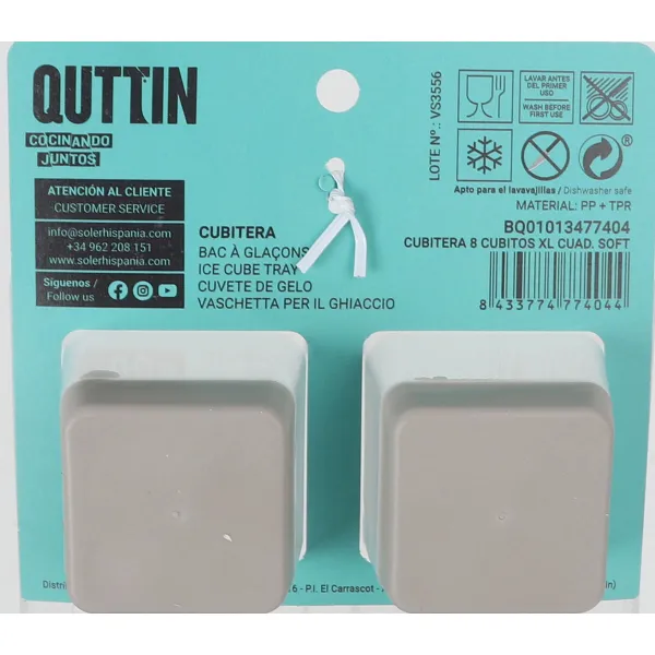 Ledus Kubiņu Veidne Quttin 27 x 13 x 5 cm (18 gb.)