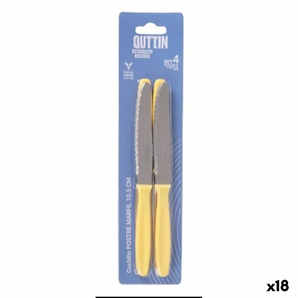 Dessert knife Quttin YVORY 4 Pieces (18 Units)