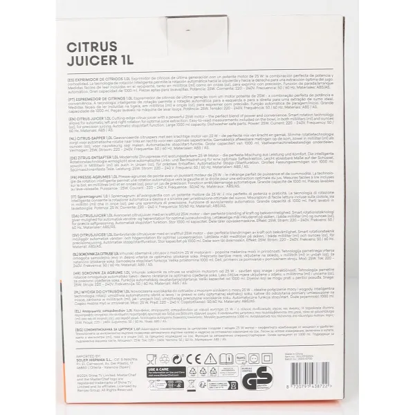 Electric Juicer MasterChef 30 W 1 L 8 Units