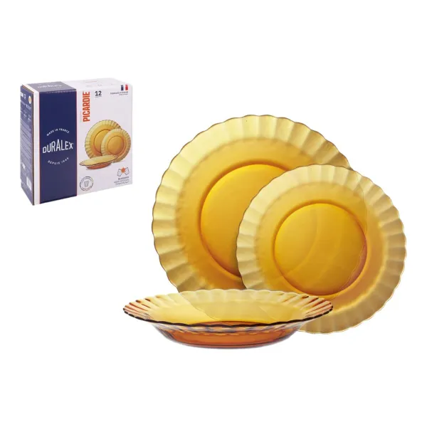 Māla trauki Duralex Picardie 12 Daudzums (2 gb.)