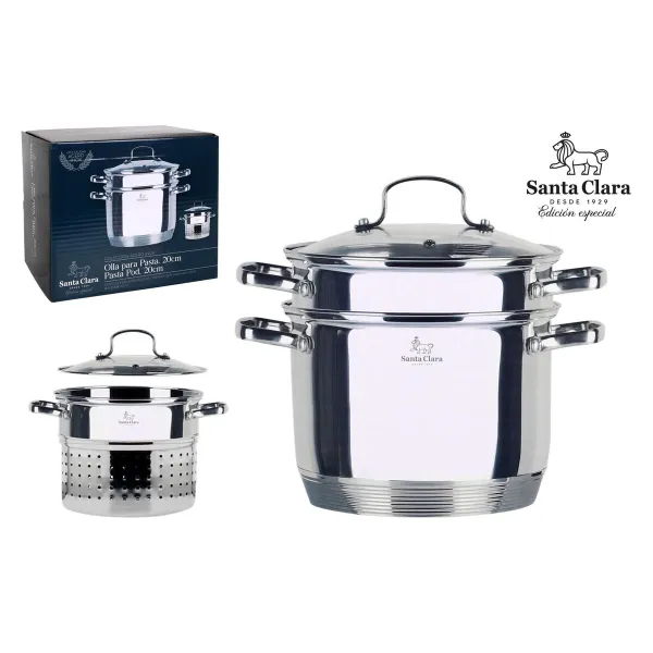 Casserole with Lid Santa Clara Santa clara 4,5 L Ø 22 x 30 x 19,5 cm (2 Units)