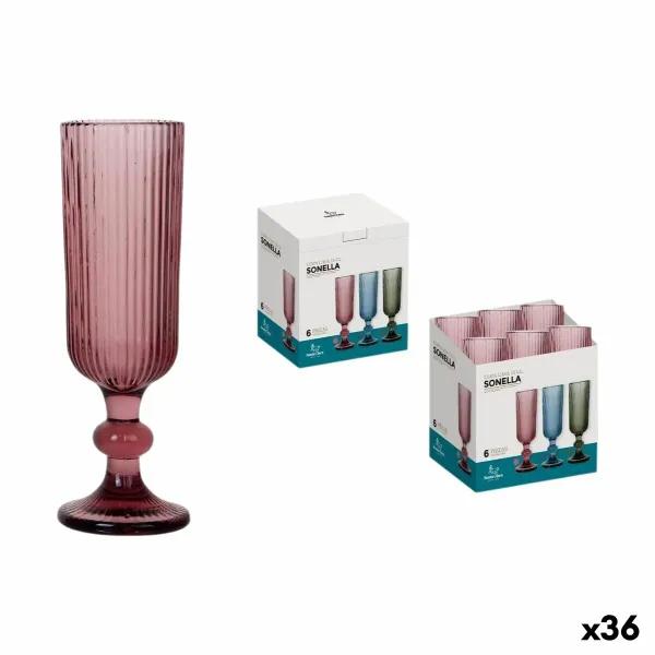 Бокал для шампанского Santa Clara Sonella Фиолетовый (36 штук)