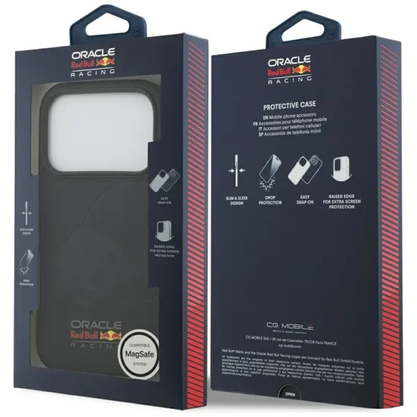 Red Bull Meshed Debossed Bull MagSafe - iPhone 17 Pro Case (Navy Blue)