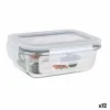 Герметичная коробочка для завтрака Santa Clara Прозрачный Прямоугольный 375 ml (12 штук)