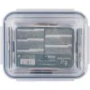 Hermetic Lunch Box Santa Clara Transparent Rectangular 3,5 L (3 Units)