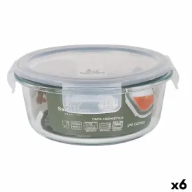 Герметичная коробочка для завтрака Santa Clara Прозрачный Ø 17 cm 0,9 l (6 штук)