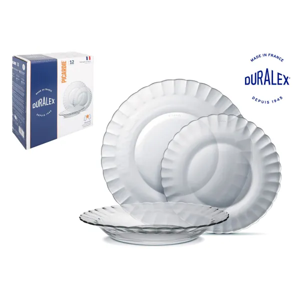 Tableware Duralex Picardie Transparent 12 Pieces (2 Units)