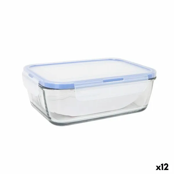 Герметичная коробочка для завтрака LAV Серый Прозрачный 1,2 L (12 штук)
