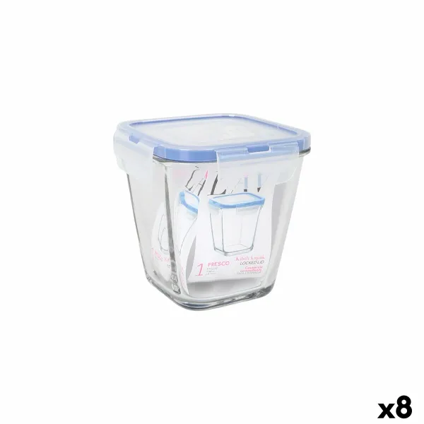 Герметичная коробочка для завтрака LAV Синий Прозрачный 700 ml (8 штук)