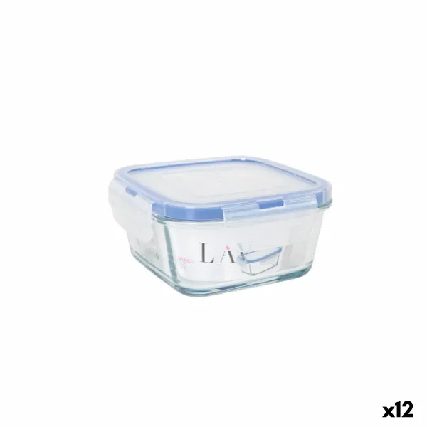 Герметичная коробочка для завтрака LAV Синий Прозрачный 375 ml (12 штук)