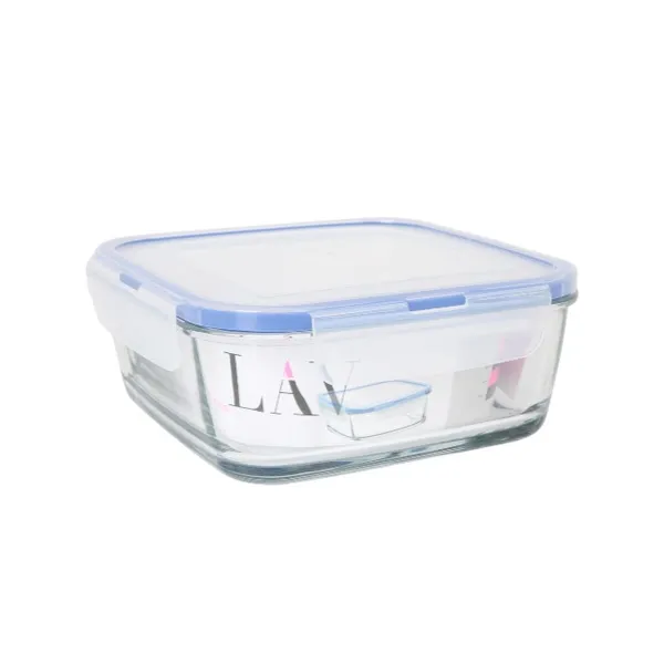 Hermetic Lunch Box LAV Blue Transparent 1,15 L (8 Units)
