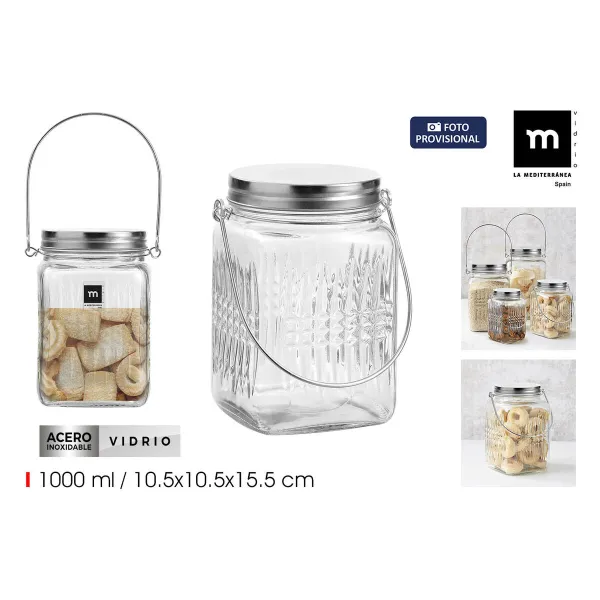 Stiklinis indas La Mediterránea 1 L (12 vnt.)