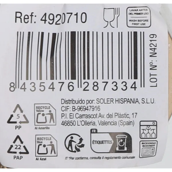 Arbatos ir kavos puodelis La Mediterránea 100 ml Mėnulio (36 Vienetai)