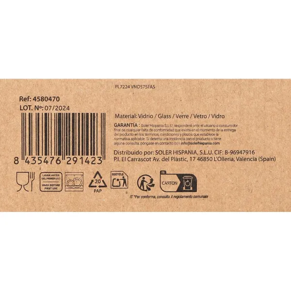 Viinilasi Arcoglass SENSATION 470 ml (24 osaa)