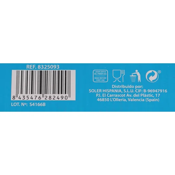 Set of glasses La Mediterránea Mistral rings 6 Pieces (12 Units)
