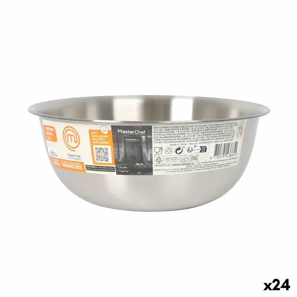 Kulho MasterChef Ruostumaton teräs 1,2 L 19 x 7,5 cm (24 osaa)