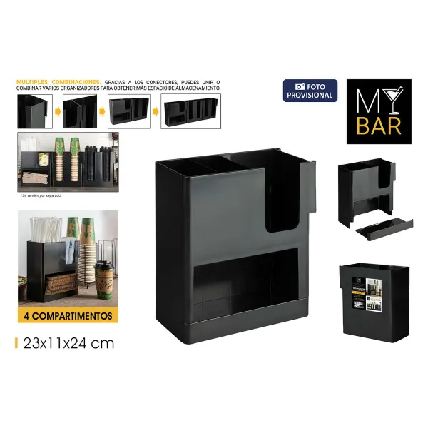 Virtuves Piederumu Statīvs My Bar 23 x 11 x 24 cm (6 gb.)