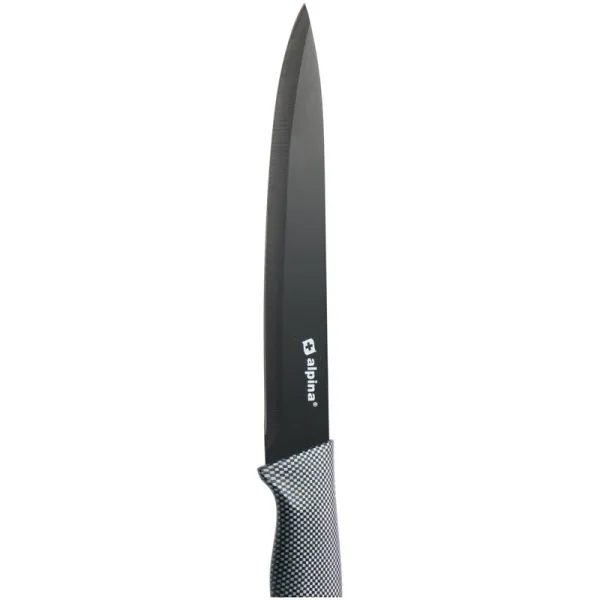 Alpina - Stainless steel INOX knife set 6 pcs. (Black)