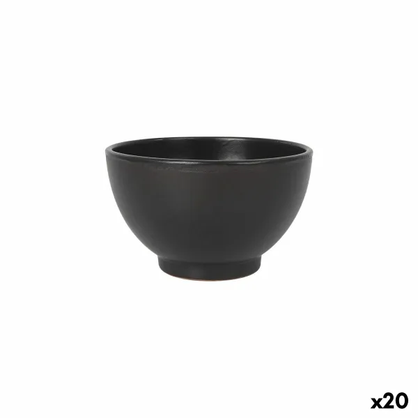 Блюдо Azofra Чёрный 15 x 15 x 9 cm (20 штук)