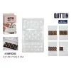 Kakkuvuoka Quttin CHOCOLATE 27,5 x 17,5 x 2,5 cm (12 osaa)