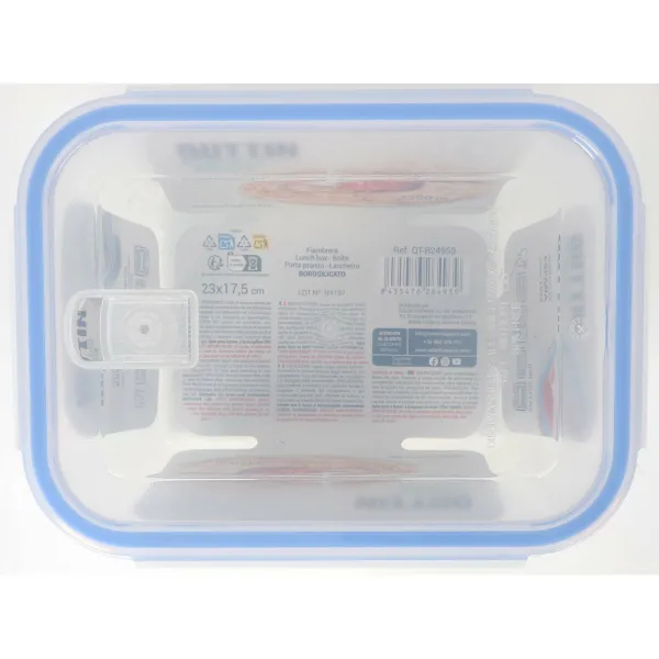 Судок Quttin Прямоугольный 2,35 L (6 штук)