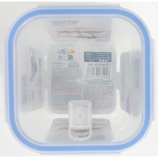 Судок Quttin Квадратный 1,8 L (6 штук)