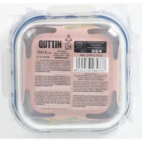Герметичная коробочка для завтрака Quttin Boho Прозрачный 550 ml (12 штук)