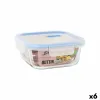 Герметичная коробочка для завтрака Quttin Boho Прозрачный 750 ml (6 штук)