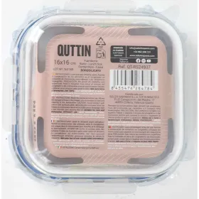 Герметичная коробочка для завтрака Quttin Boho Прозрачный 750 ml (6 штук)