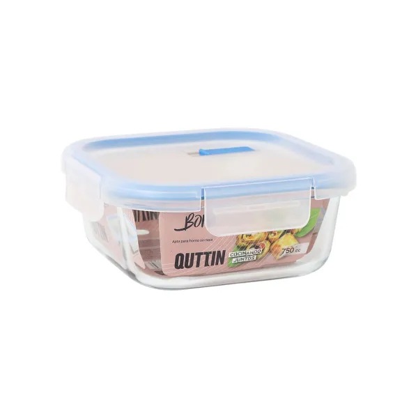 Герметичная коробочка для завтрака Quttin Boho Прозрачный 750 ml (6 штук)
