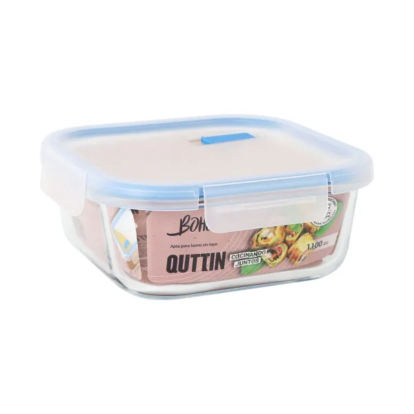 Герметичная коробочка для завтрака Quttin Boho Прозрачный 1,1 L (6 штук)